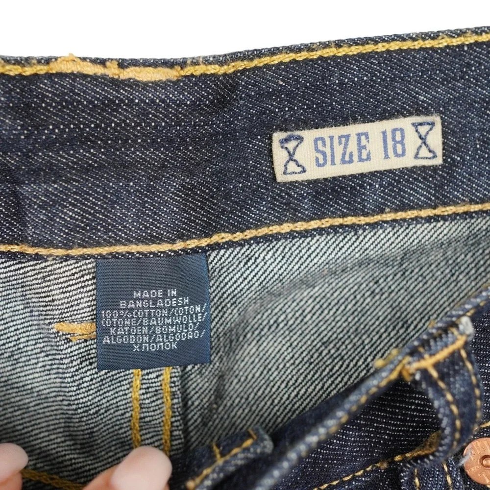Polo Ralph Lauren Jeans Boys Size 18 Dark Wash Straight Leg Denim Preppy